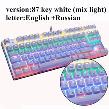 Load image into Gallery viewer, Mechanical Keyboard Gaming Keyboards for Tablet Desktop  Russian sticker