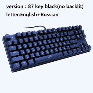 Mechanical Keyboard Gaming Keyboards for Tablet Desktop  Russian sticker