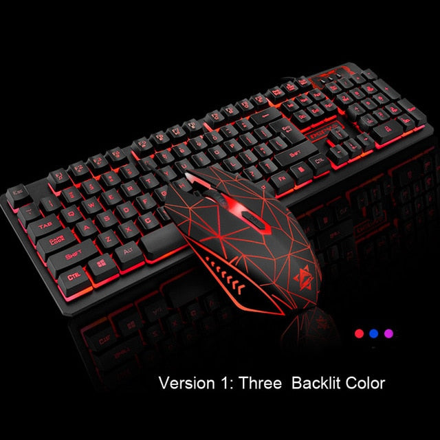 New 104 Keys Gaming Keyboard Mouse Combo