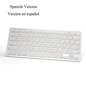 Russian French Arabic Spanish Wireless Keyboard