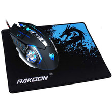 Load image into Gallery viewer, Gaming Mouse  3200 DPI +Gaming Mouse Pad